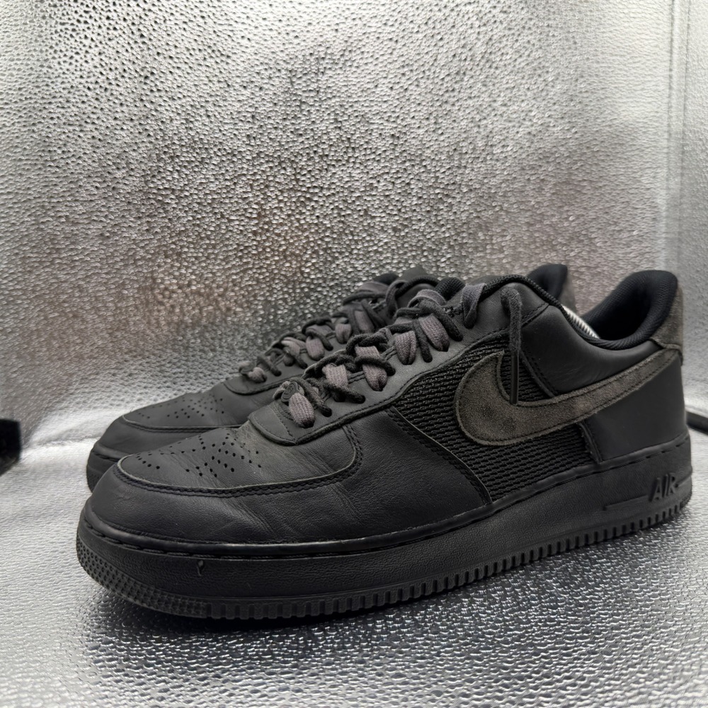Size 11 Nike Slam Jam x Air Force 1 Low Mens Black Excellent DX5590-001 Suede - Picture 8 of 12